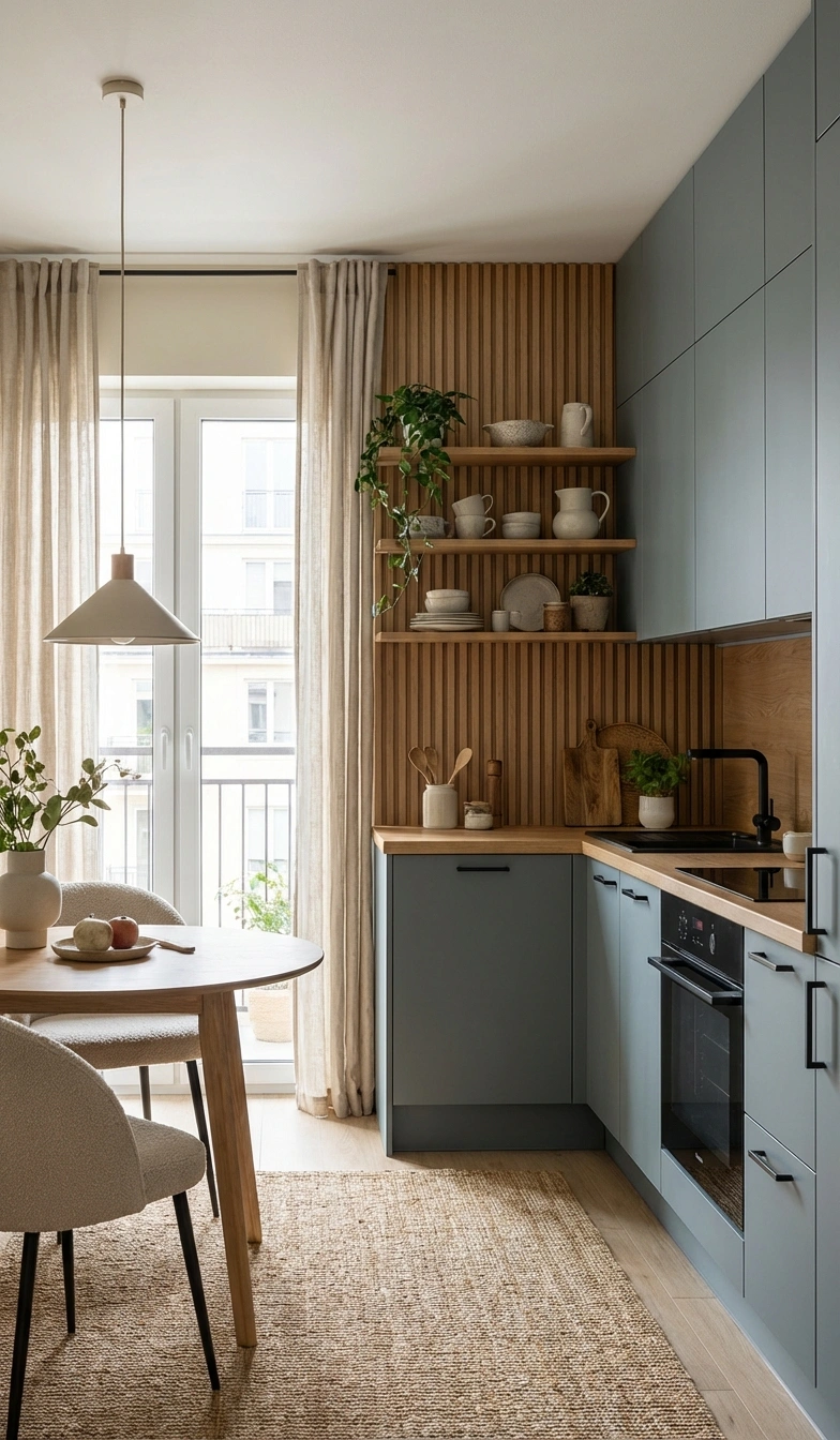 Дизайн интерьера в стиле Хюгге — Кухня от нейросети RoomGPT