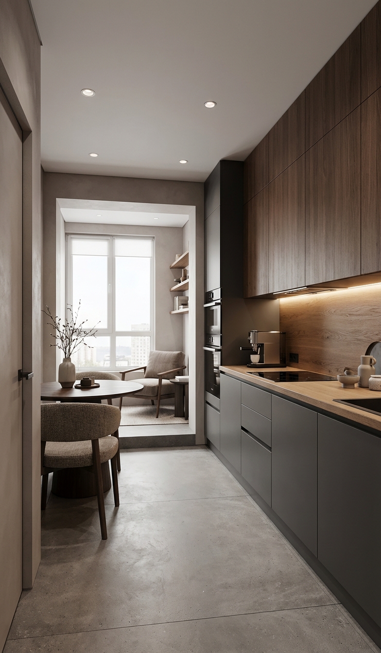 Дизайн кухни в стиле Минимализм — фото интерьера от нейросети RoomGPT