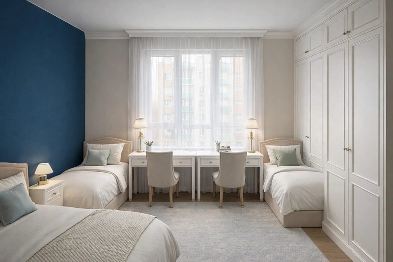 Дизайн интерьера в стиле Классика — Детская от нейросети RoomGPT