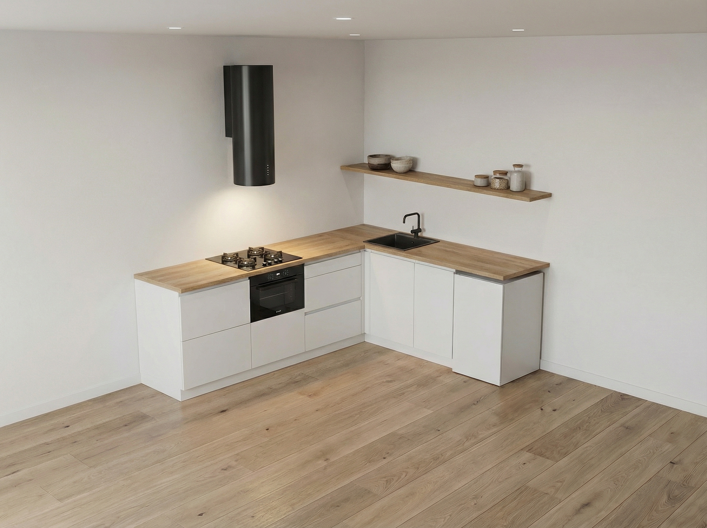 Дизайн кухни в стиле Минимализм — фото интерьера от нейросети RoomGPT