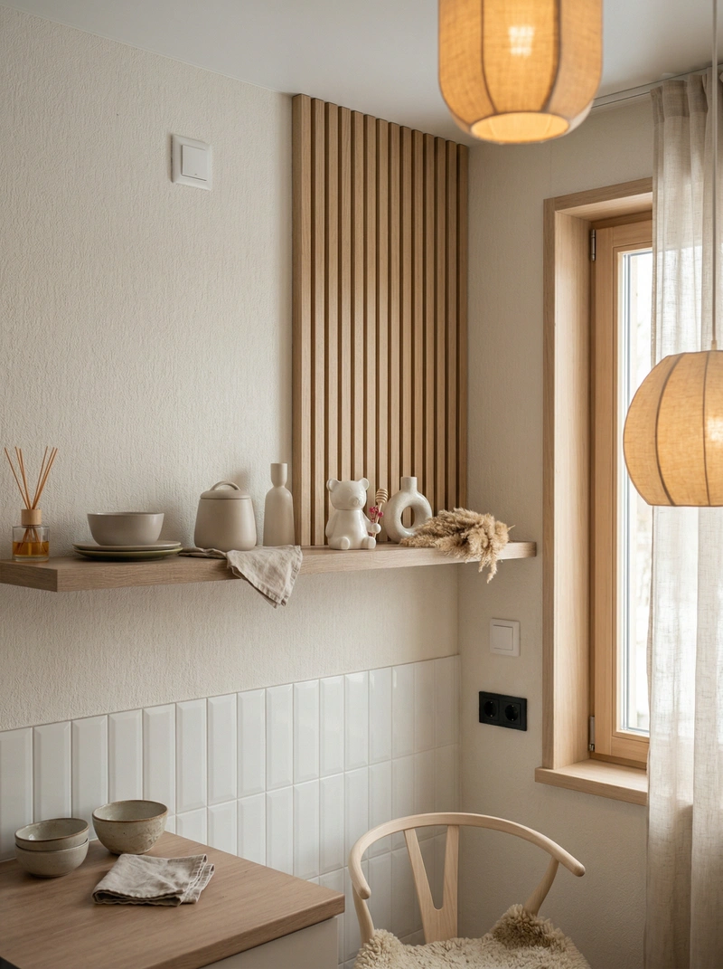 Дизайн интерьера в стиле Хюгге — Кухня от нейросети RoomGPT