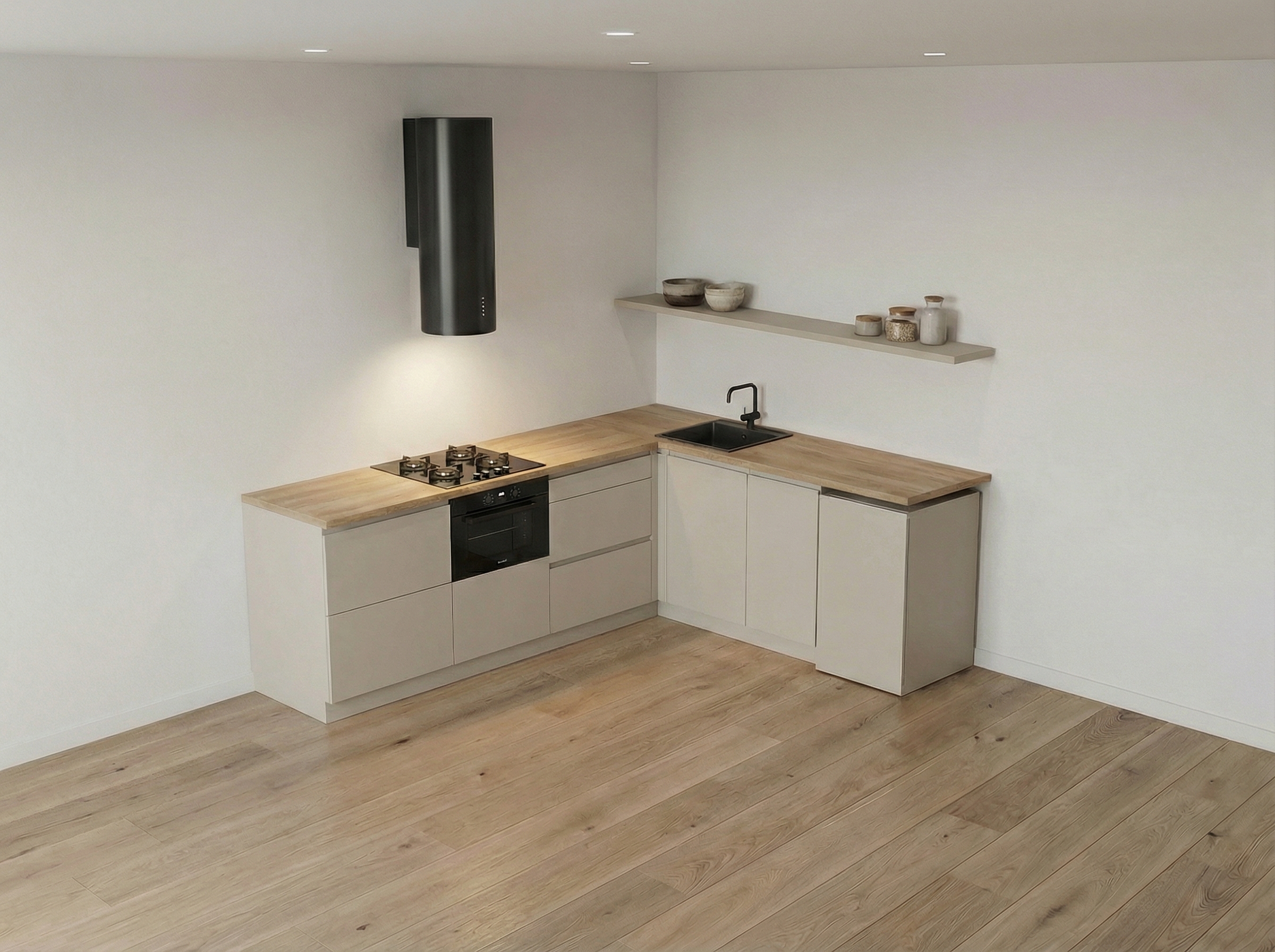 Дизайн кухни в стиле Минимализм — фото интерьера от нейросети RoomGPT