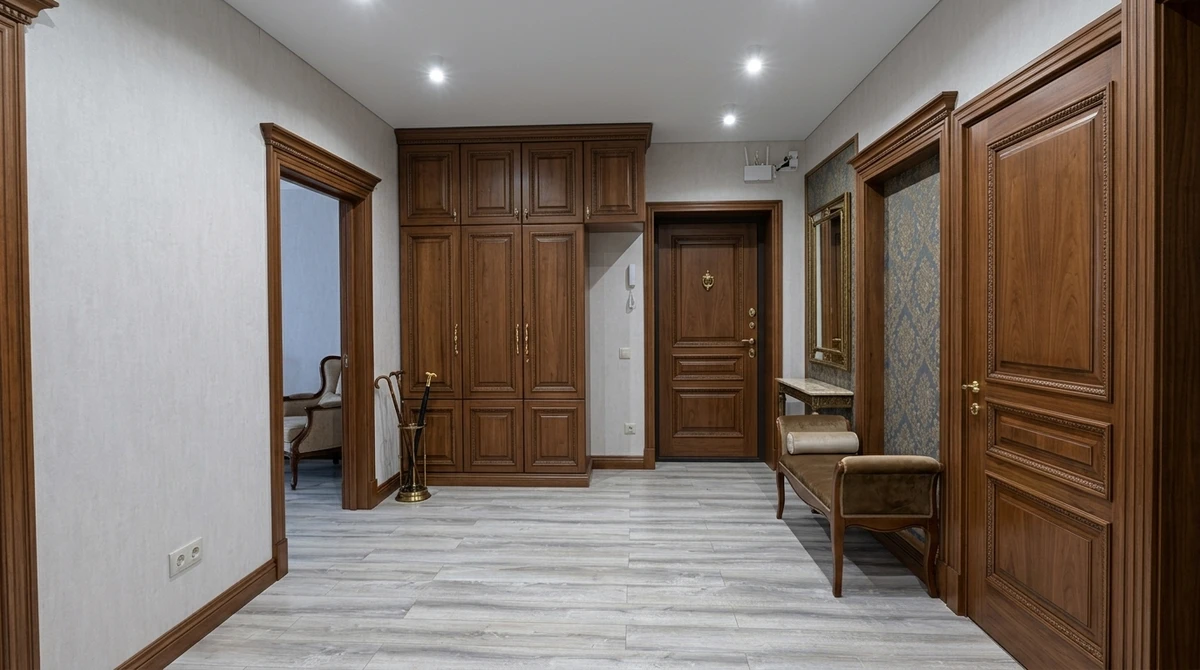 Дизайн прихожей в стиле Классика — фото интерьера от нейросети RoomGPT