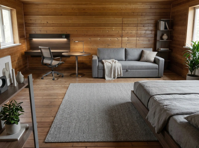 Дизайн интерьера в стиле Минимализм — Гостиная от нейросети RoomGPT