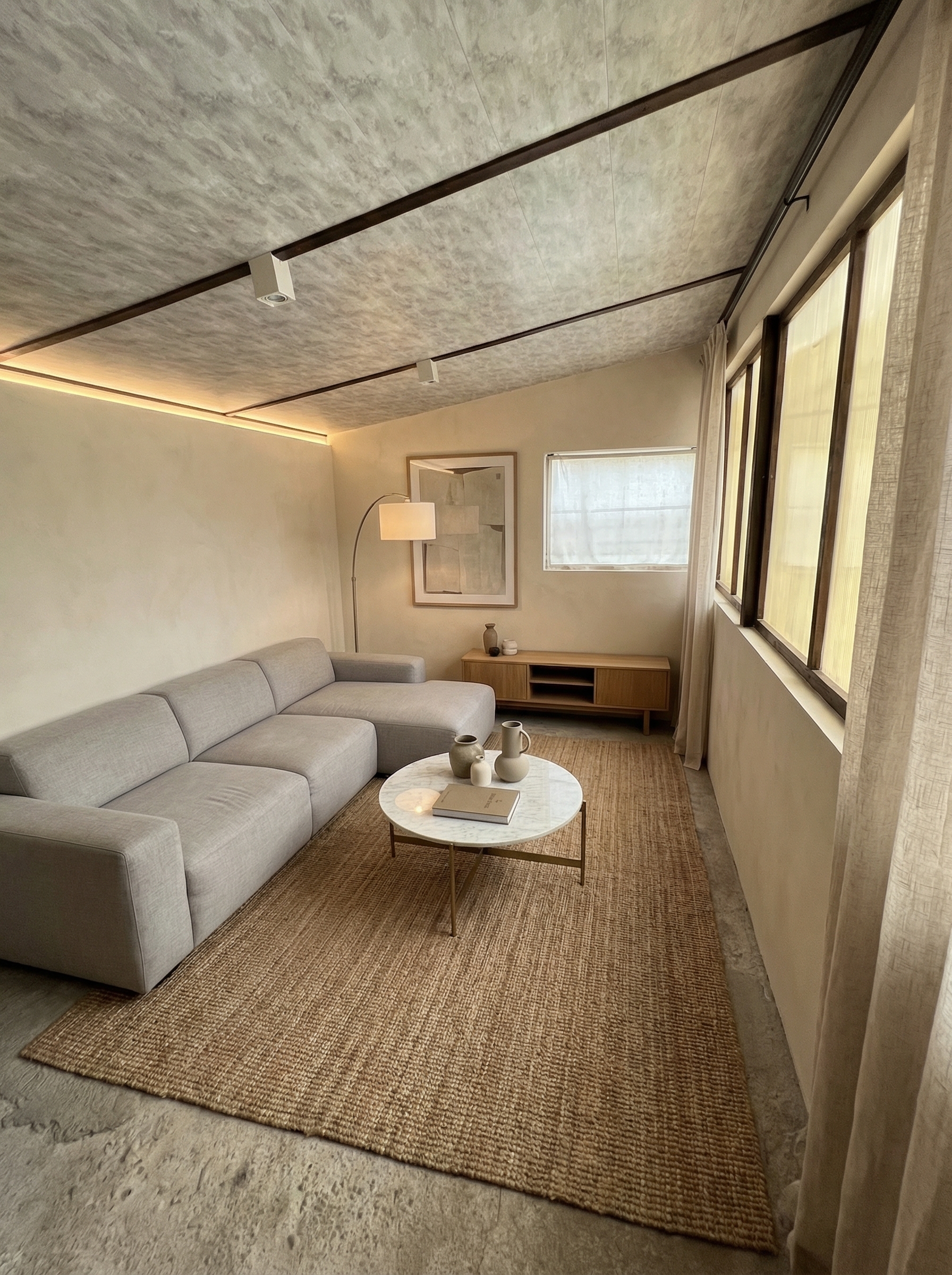 Дизайн гостиной в стиле Минимализм — фото интерьера от нейросети RoomGPT