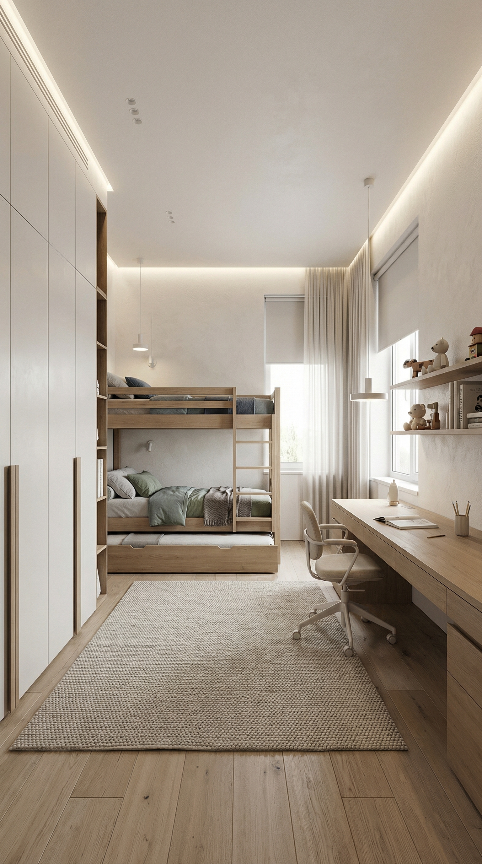 Дизайн детской в стиле Минимализм — фото интерьера от нейросети RoomGPT