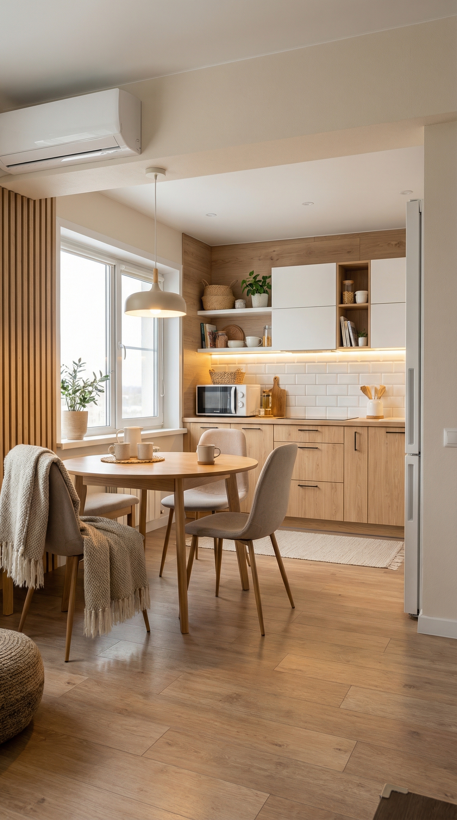 Дизайн кухни в стиле Хюгге — фото интерьера от нейросети RoomGPT