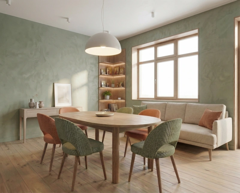 Дизайн гостиной в стиле Сканди — фото интерьера от нейросети RoomGPT