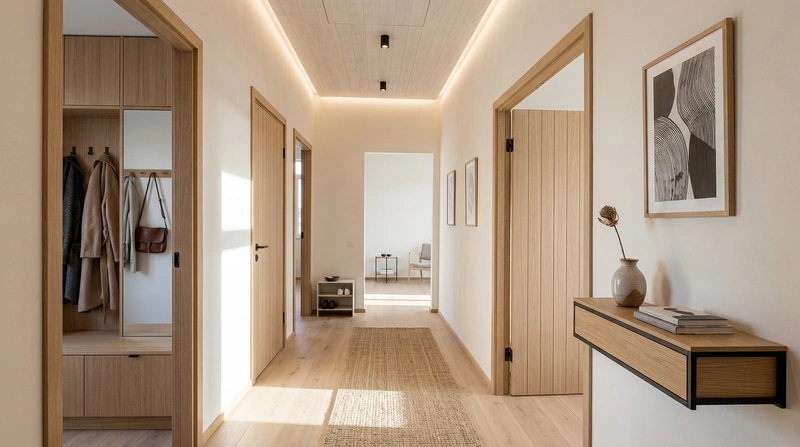 Дизайн интерьера в стиле Сканди — Прихожая от нейросети RoomGPT