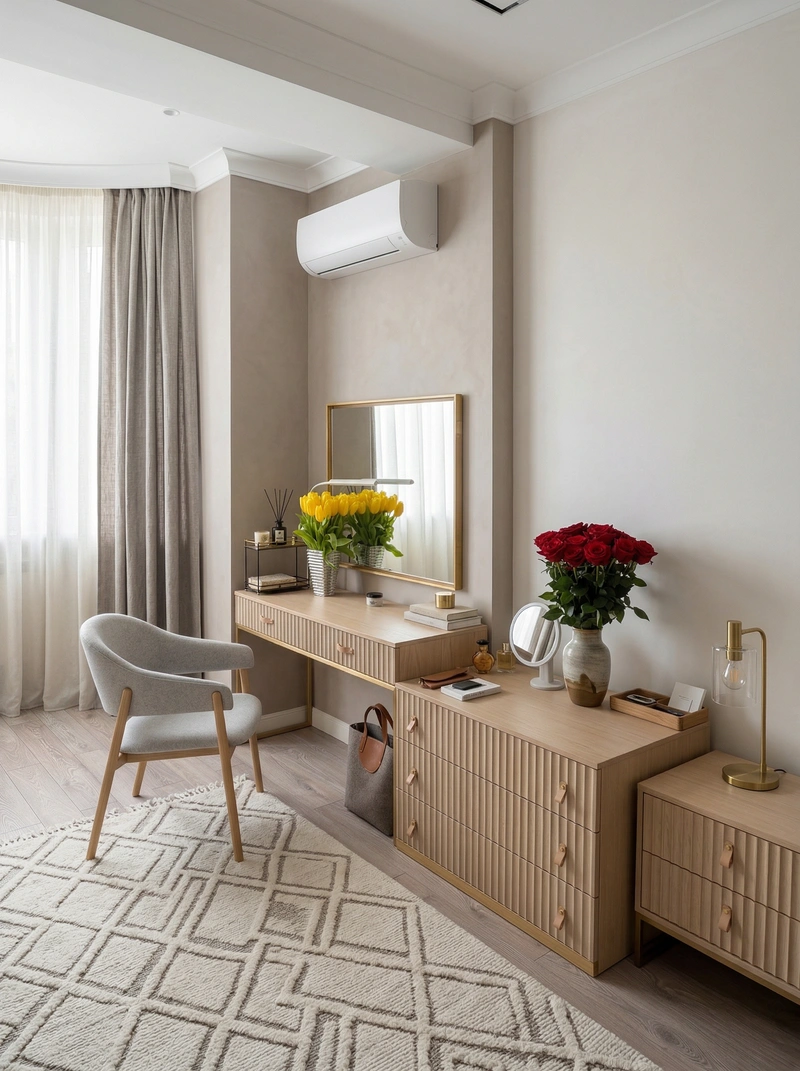 Дизайн интерьера в стиле Сканди — Спальня от нейросети RoomGPT