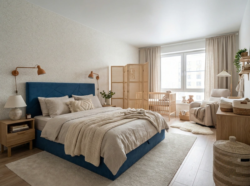 Дизайн интерьера в стиле Хюгге — Спальня от нейросети RoomGPT