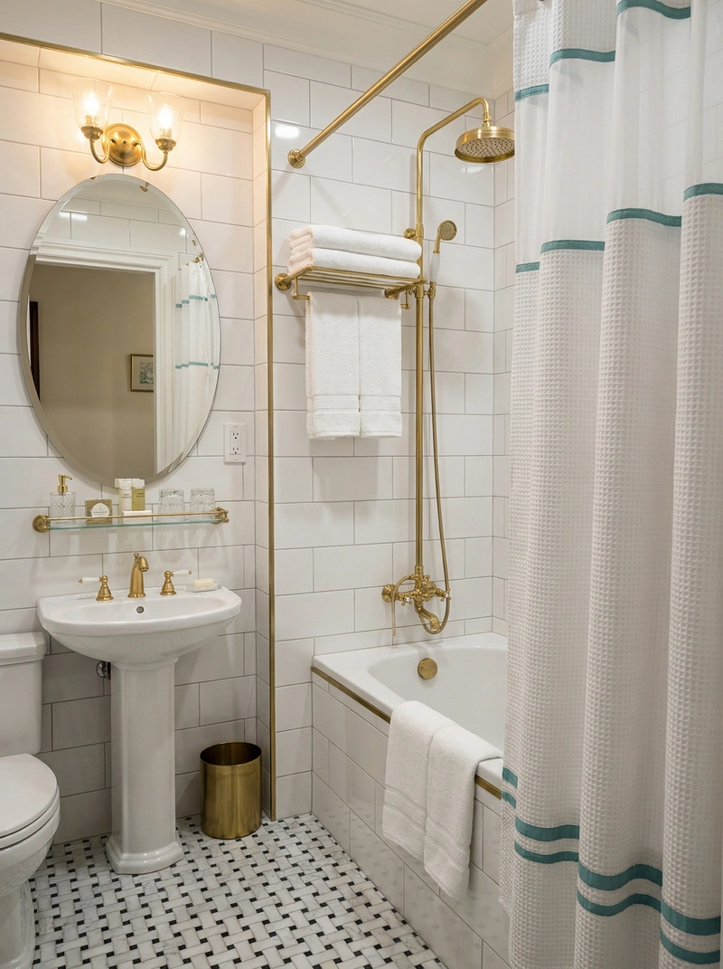 Дизайн интерьера в стиле Классика — Ванная от нейросети RoomGPT