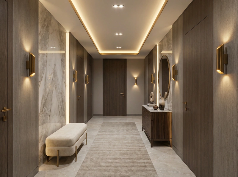 Дизайн интерьера в стиле Контемпорари — Гостиная от нейросети RoomGPT