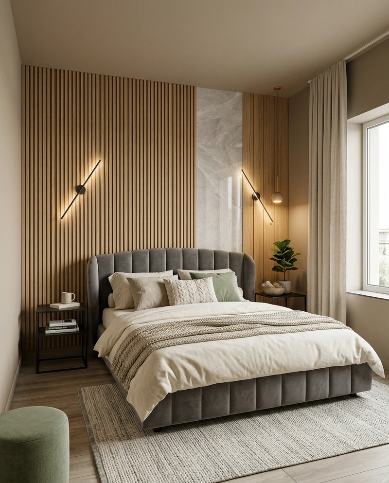 Дизайн интерьера в стиле Хюгге — Спальня от нейросети RoomGPT