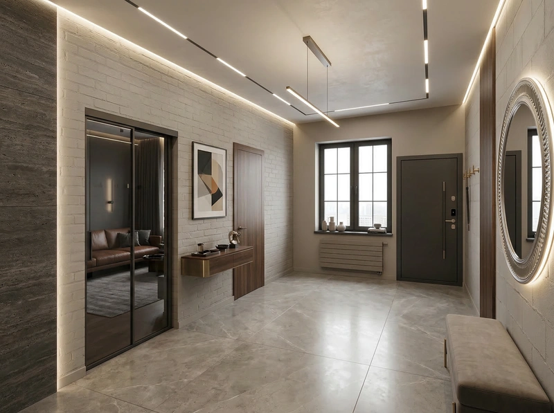 Дизайн интерьера в стиле Контемпорари — Прихожая от нейросети RoomGPT