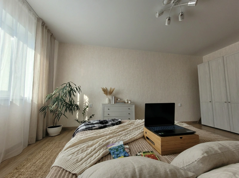 Дизайн интерьера в стиле Хюгге — Спальня от нейросети RoomGPT