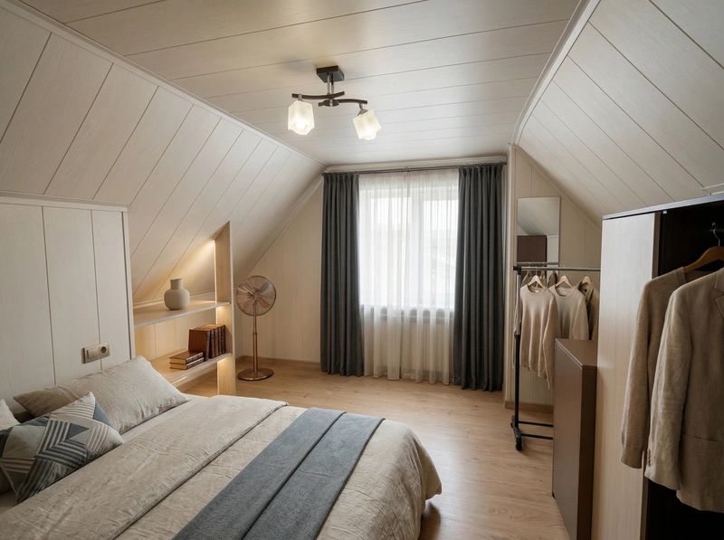 Дизайн спальни в стиле Минимализм — фото интерьера от нейросети RoomGPT