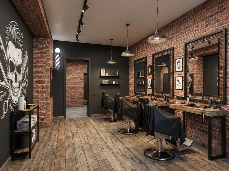 Дизайн интерьера в стиле Лофт — Ванная от нейросети RoomGPT