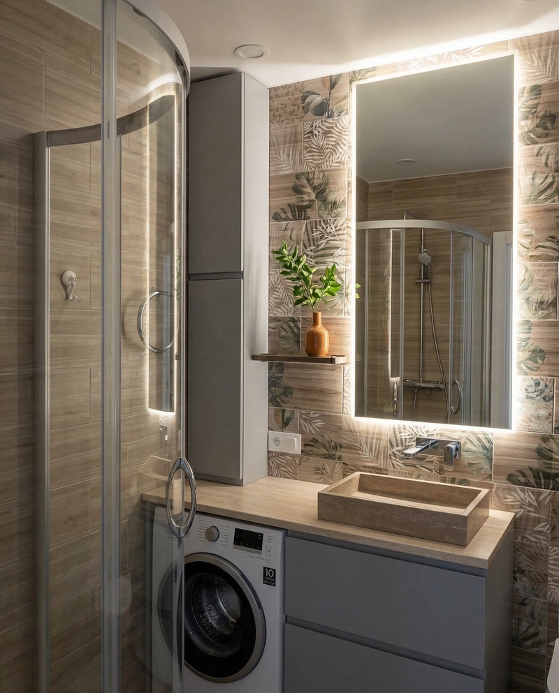 Дизайн ванной в стиле Без стиля — фото интерьера от нейросети RoomGPT