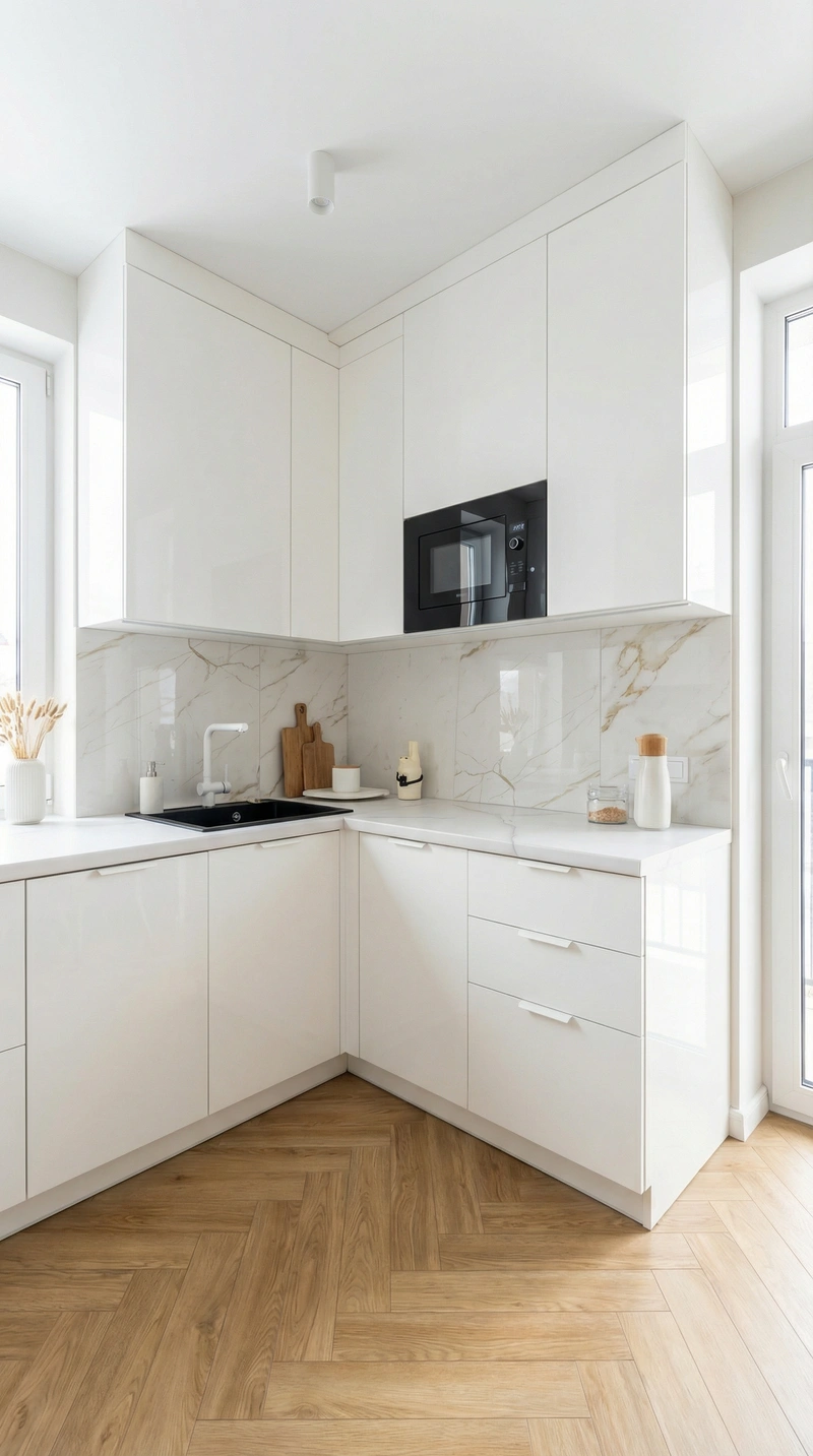 Дизайн интерьера в стиле Сканди — Кухня от нейросети RoomGPT