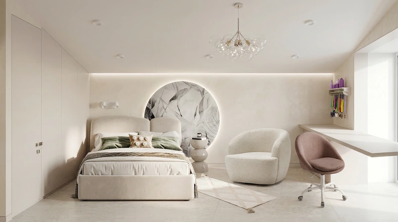 Дизайн интерьера в стиле Минимализм — Детская от нейросети RoomGPT