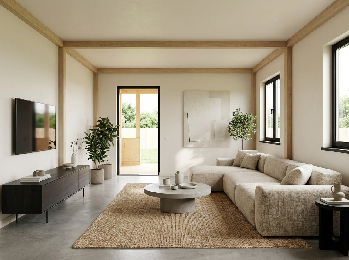 Дизайн гостиной в стиле Минимализм — фото интерьера от нейросети RoomGPT