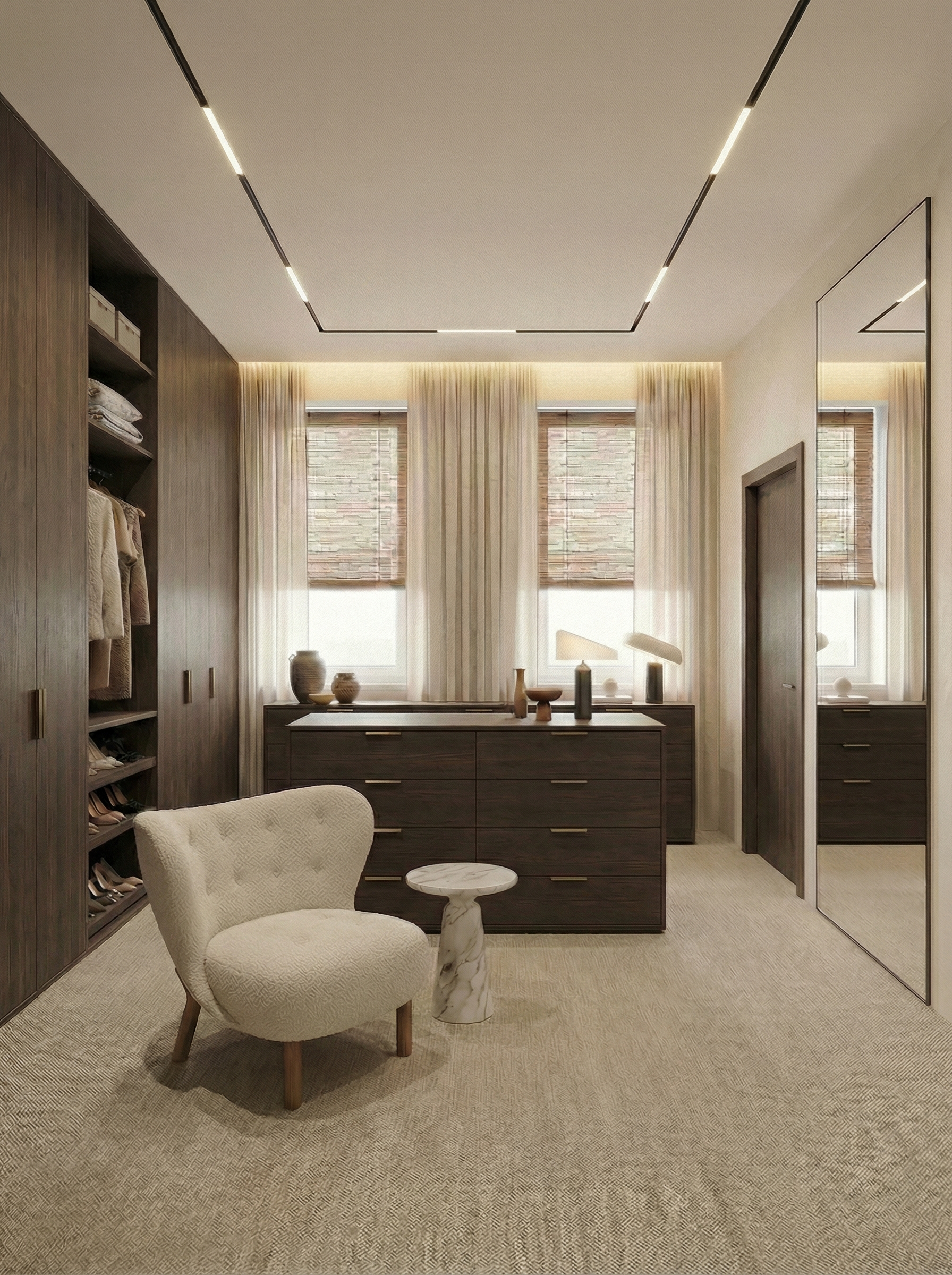 Дизайн гостиной в стиле Контемпорари — фото интерьера от нейросети RoomGPT