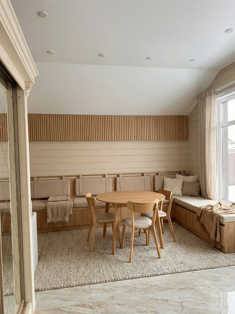 Дизайн интерьера в стиле Хюгге — Кухня от нейросети RoomGPT