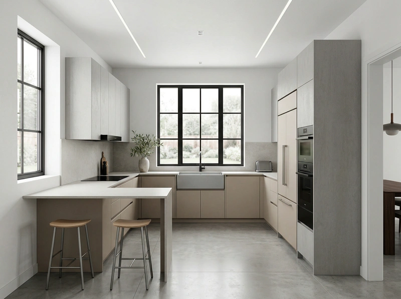 Дизайн кухни в стиле Минимализм — фото интерьера от нейросети RoomGPT