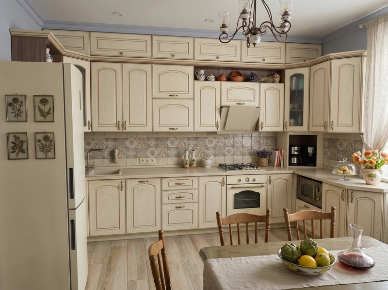 Дизайн интерьера в стиле Классика — Кухня от нейросети RoomGPT