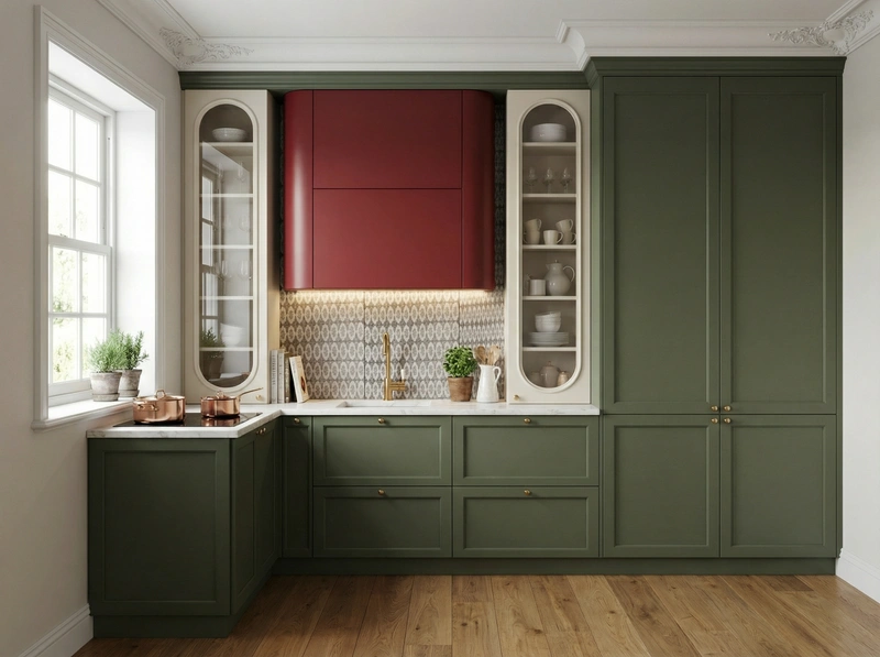 Дизайн интерьера в стиле Классика — Кухня от нейросети RoomGPT