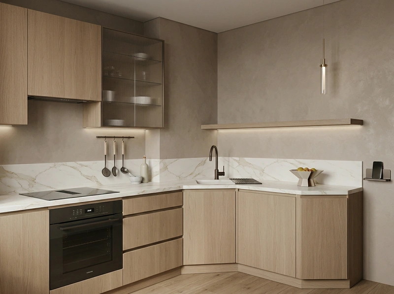 Дизайн кухни в стиле Минимализм — фото интерьера от нейросети RoomGPT