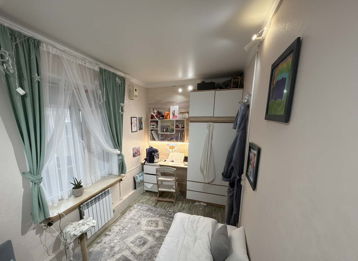 Дизайн детской в стиле Минимализм — фото интерьера от нейросети RoomGPT