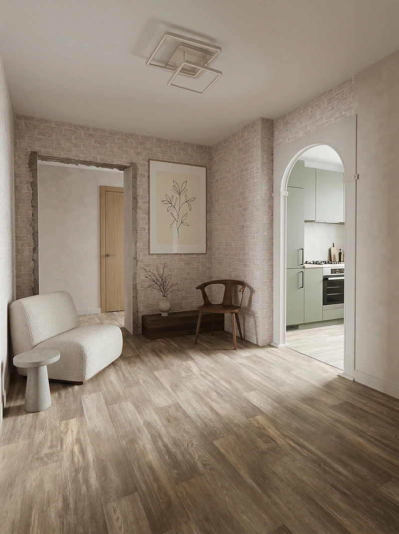 Дизайн интерьера в стиле Минимализм — Гостиная от нейросети RoomGPT