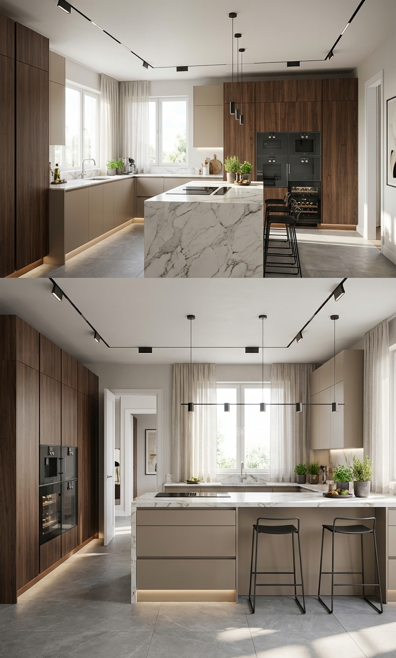 Дизайн кухни в стиле Минимализм — фото интерьера от нейросети RoomGPT