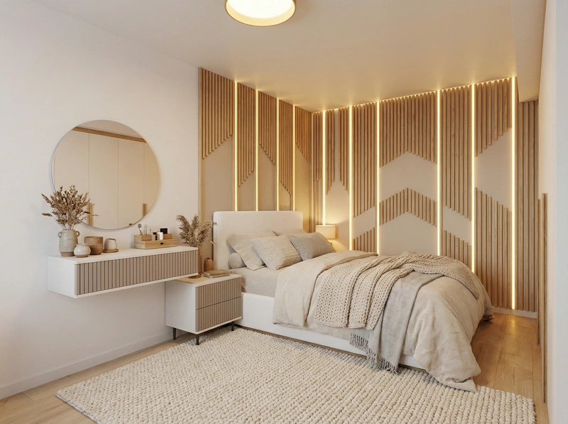 Дизайн интерьера в стиле Хюгге — Спальня от нейросети RoomGPT