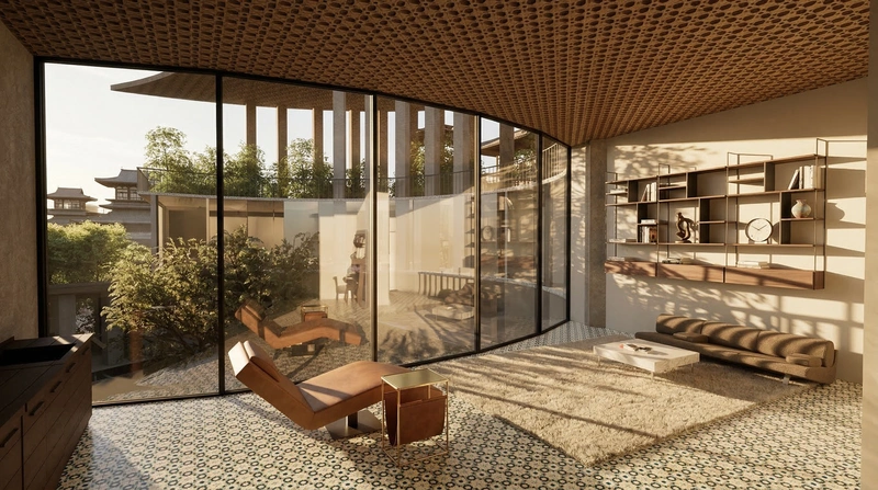 Дизайн интерьера в стиле Минимализм — Кабинет от нейросети RoomGPT