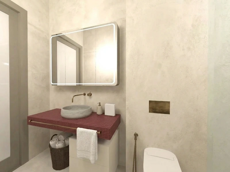 Дизайн ванной в стиле Без стиля — фото интерьера от нейросети RoomGPT