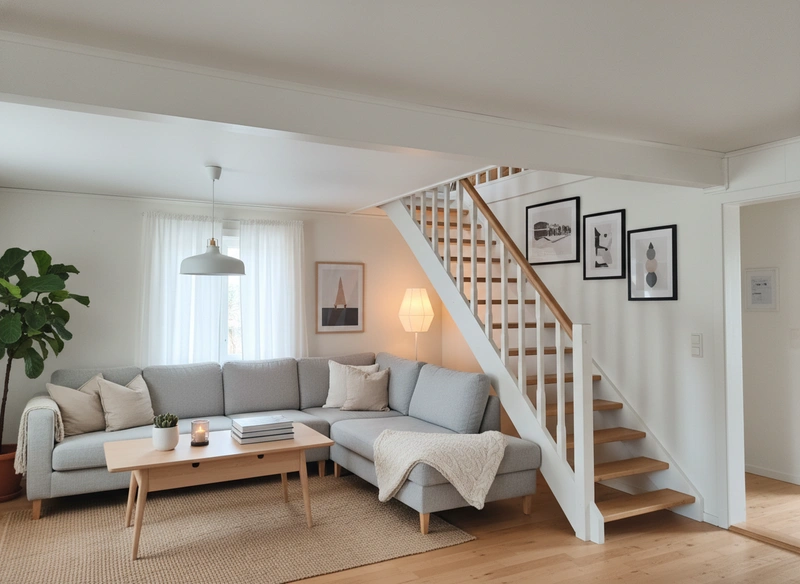 Дизайн интерьера в стиле Хюгге — Гостиная от нейросети RoomGPT