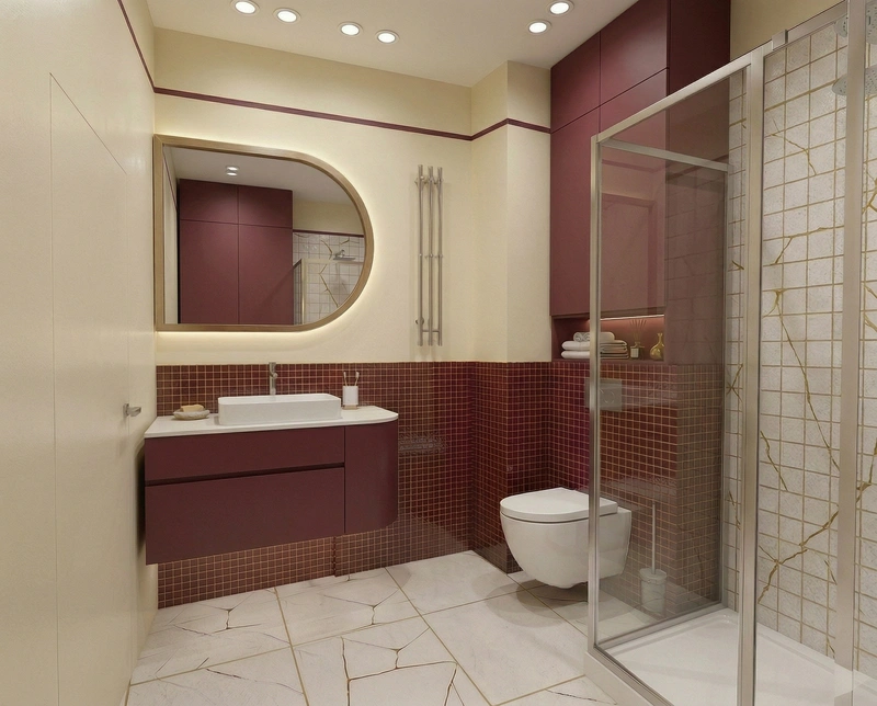 Дизайн ванной в стиле Минимализм — фото интерьера от нейросети RoomGPT