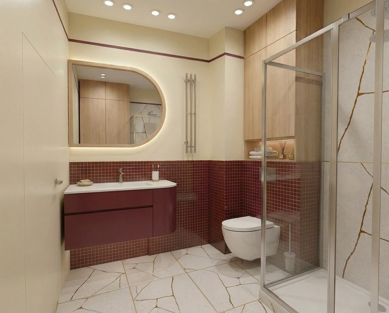 Дизайн ванной в стиле Без стиля — фото интерьера от нейросети RoomGPT