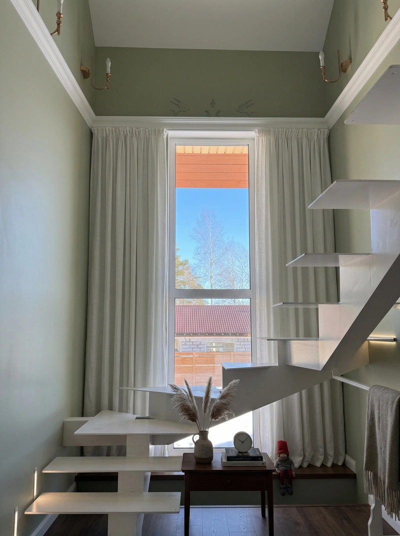 Дизайн интерьера в стиле Сканди — Гостиная от нейросети RoomGPT