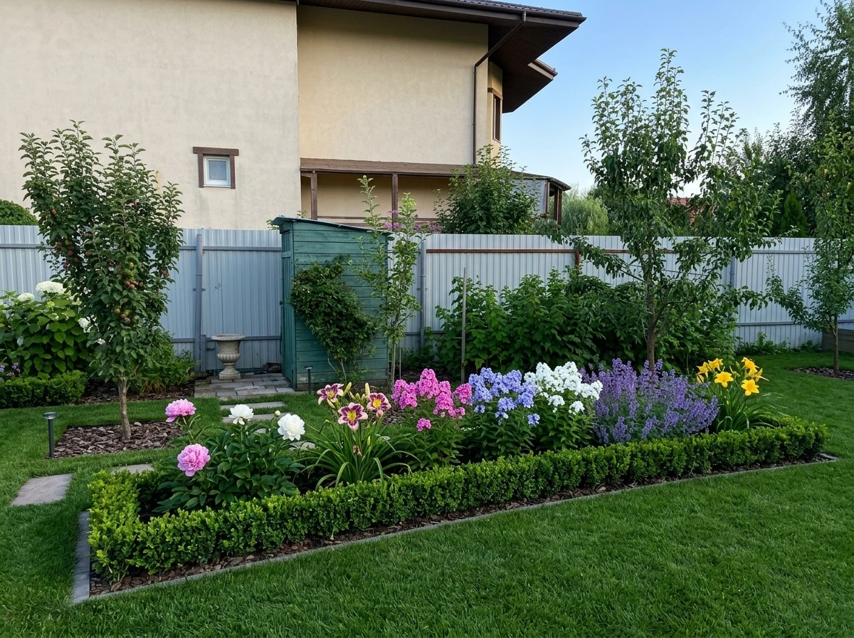 Дизайн участка в стиле Классика — фото участка от нейросети RoomGPT