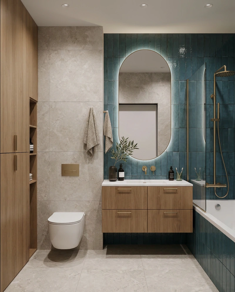 Дизайн интерьера в стиле Минимализм — Ванная от нейросети RoomGPT