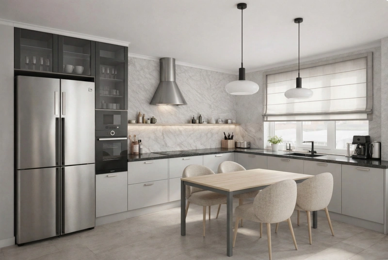 Дизайн гостиной в стиле Сканди — фото интерьера от нейросети RoomGPT