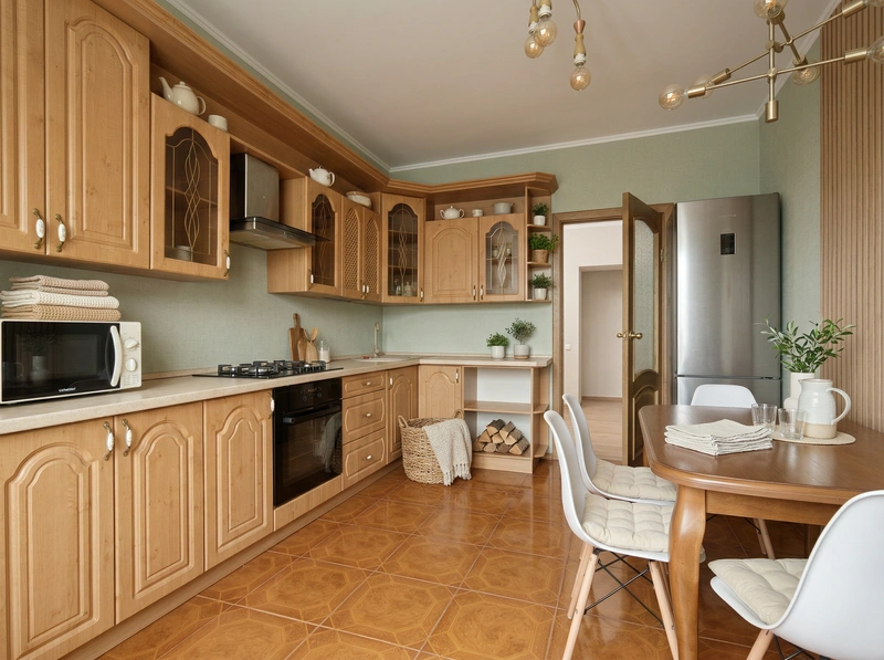 Дизайн интерьера в стиле Хюгге — Кухня от нейросети RoomGPT