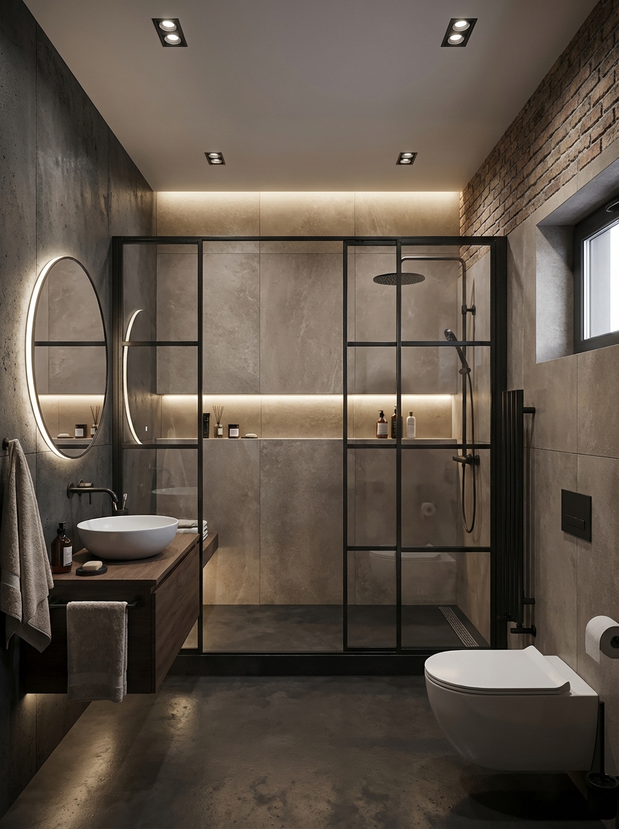 Дизайн ванной в стиле Минимализм — фото интерьера от нейросети RoomGPT