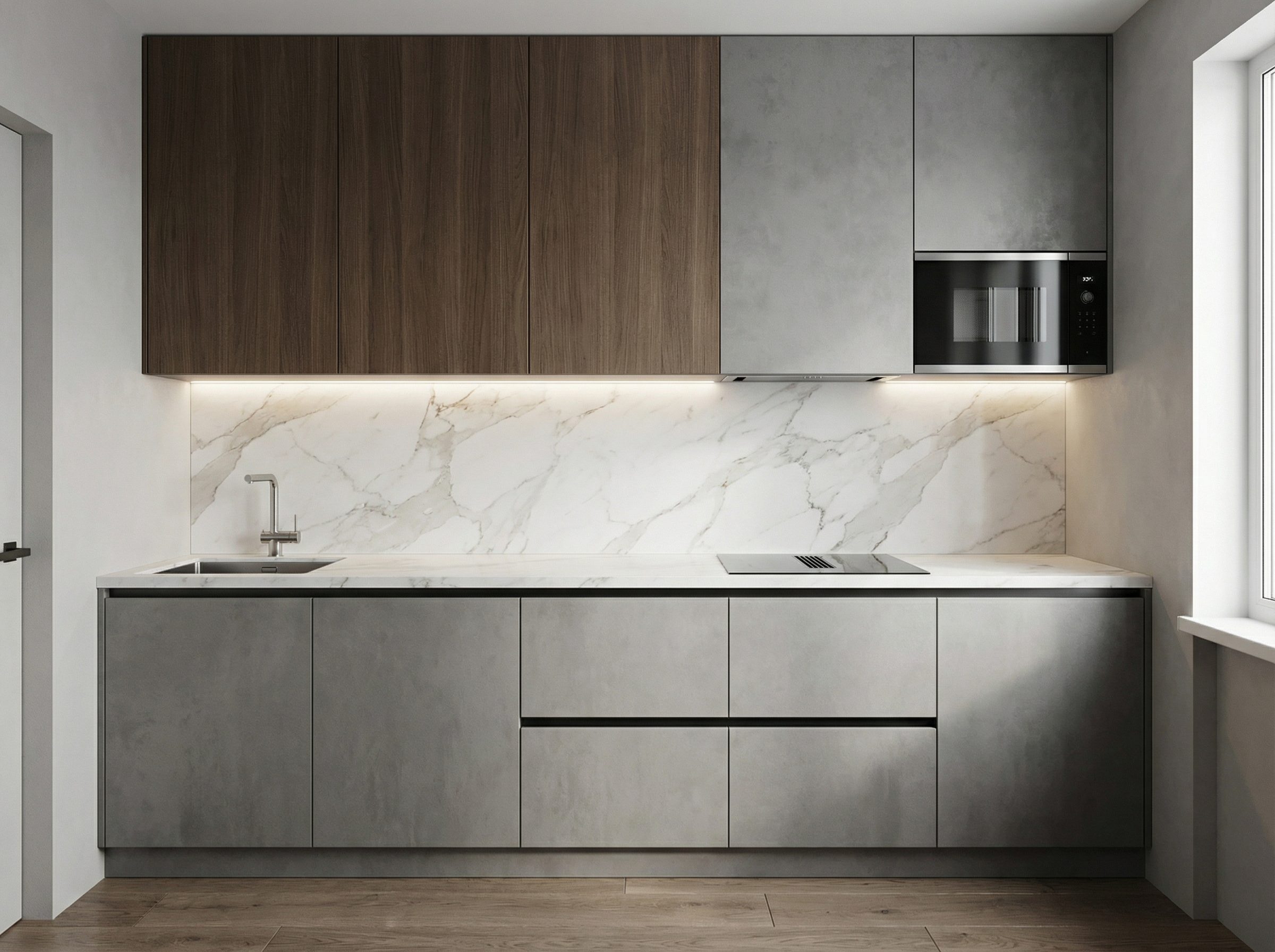 Дизайн кухни в стиле Минимализм — фото интерьера от нейросети RoomGPT