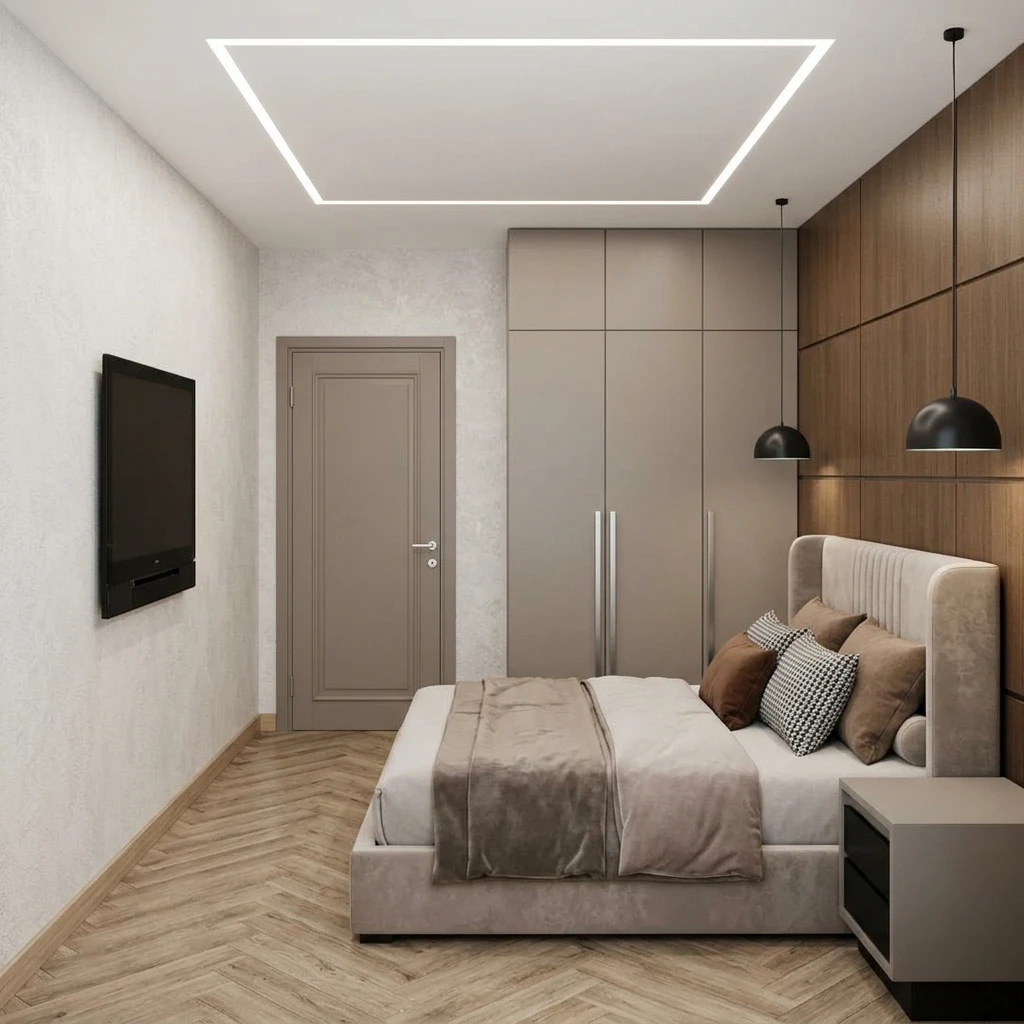 Дизайн спальни в стиле Минимализм — фото интерьера от нейросети RoomGPT