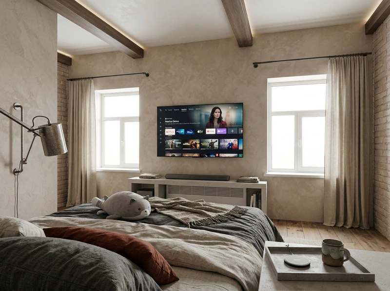 Дизайн гостиной в стиле Лофт — фото интерьера от нейросети RoomGPT